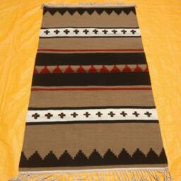 Navajo Rug Southwestern Hand Woven Kilim Dhurry Wool Geometric Turkish Style Design Bohemian Home Decor 5x8, 8x10 Ft - thumbnail 1
