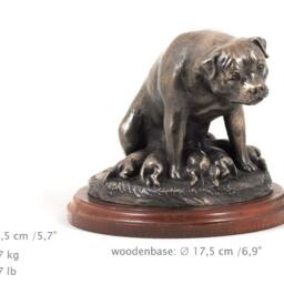 Rottweiler - Mama, Dog Wooden Base Statue, Limited Edition, Artdog - thumbnail 4