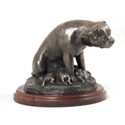Rottweiler - Mama, Dog Wooden Base Statue, Limited Edition, Artdog - thumbnail 3