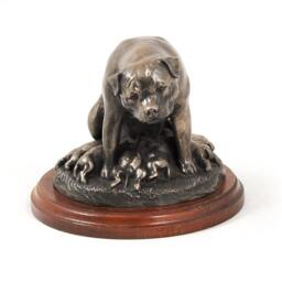 Rottweiler - Mama, Dog Wooden Base Statue, Limited Edition, Artdog - thumbnail 2