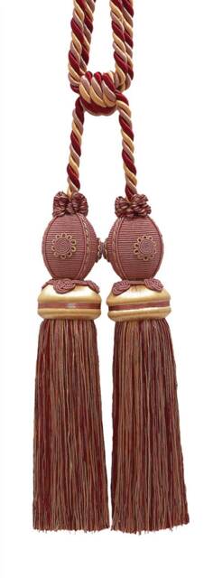 "D??copro Double Curtain & Drapery Tassel Tieback, Length 10"" - 25cm, Spread 30" - image 1