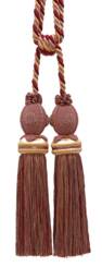 "D??copro Double Curtain & Drapery Tassel Tieback, Length 10"" - 25cm, Spread 30" - thumbnail 2