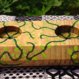 Tendrils Of Nature - Vines Salvaged Wood Tea Lights Candle Holder Ivy Plants Natural Decor Wooden Country Home - thumbnail 2