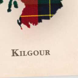 Clan Kilgour Scottish Tartan Map - Of Scotland Family Wall Decor, Ready To Hang - thumbnail 4