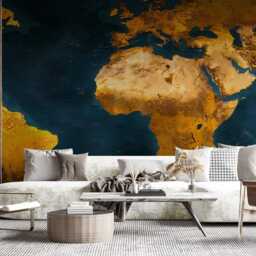 World Map Self-Adhesive Removable Wallpaper Mural Home Wall Art Decor Wp71 - thumbnail 2
