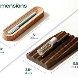 Personalized Pen Tray, Engraved Desk Organizer, Black Pencil Stand, Custom Client Gifts - thumbnail 3
