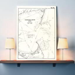 Antique Nantucket Sound Map Print Cape Cod East Massachusetts - thumbnail 2