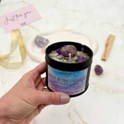 Soy Wax Crystal Candle, Spiritual Gift With 8 Intentions To Choose From - thumbnail 2