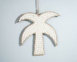 Seashell Wall Hanging, Coconut Tree Shape, Hanging Shell D??cor, Handmade, Tropical Handicraft, Interior Decoration, Housewarming Gift - thumbnail 1