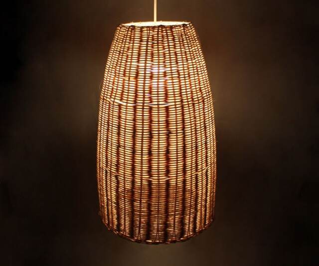 Rattan Pendant Lighting-Ceiling Lamp-Rattan Lamp Fixtures-Rattan Decoration - Dining Table Lighting-Rustic Lamps-Restaurant Lighting-110-240V - image 1