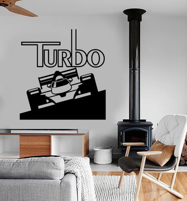 Wall Vinyl Decal Racer Racing Formula Speeding Car Kart Superkart Decor 1331Dz - image 1