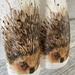 Hedgehog Vase & Light Up Bottle Set, Gifts, Nature Lovers - thumbnail 3
