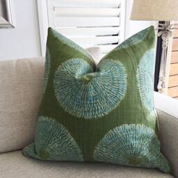 Shibori Linen Cushion Cover Amber Luxe Scatter - thumbnail 2