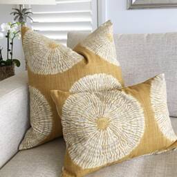 Shibori Linen Cushion Cover Amber Luxe Scatter - thumbnail 4