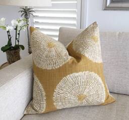 Shibori Linen Cushion Cover Amber Luxe Scatter - thumbnail 1