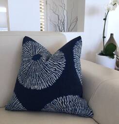 Shibori Linen Cushion Cover Amber Luxe Scatter - thumbnail 3