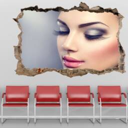 Makeup Model Long Eyelash Beauty Salon Wall Decal Sticker Mural Poster Print Art Decor Gp15 - thumbnail 2