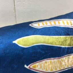 Silk Ikat Lumbar Pillow Cover, Handwoven Accent Cushion - 10x24 - thumbnail 3