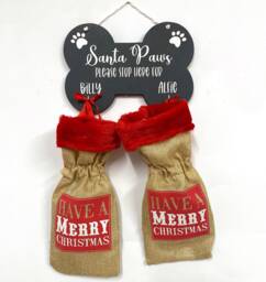 Customisable Dog's Stocking Holder - Pets Christmas Gifts Dog Decor - thumbnail 1