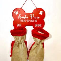 Customisable Dog's Stocking Holder - Pets Christmas Gifts Dog Decor - thumbnail 2