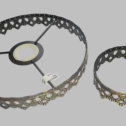Two Tier Chandelier Lampshade Frame Skeleton For Making Unique Waterfall Light Easy Fit Shade Pendant Make Your Own Chic Ceiling Lamp - thumbnail 4