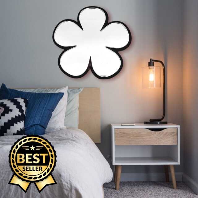 Daisy Shaped Mirrors With A Colour Frame Of Your Choice & Hooks, Bespoke Shapes Made - image 1