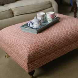 Customisable Coffee Table Ottoman Footstool - The Katherine Style in Linwood - thumbnail 2
