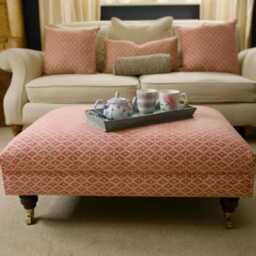 Customisable Coffee Table Ottoman Footstool - The Katherine Style in Linwood - thumbnail 3