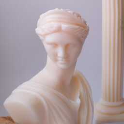 Artemis Candle Greek Goddess Sculpture, Eco-Friendly Soy & Beeswax - thumbnail 2