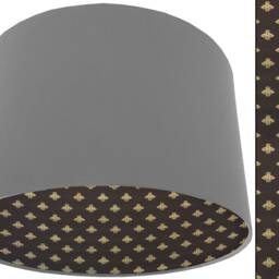 Bee Lampshade Black & Gold Country Home Decor - thumbnail 2