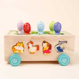 Custom Wooden Magnetic Fishing Toy Toddler Sensory Car - thumbnail 2