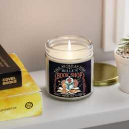 A Tale As Old Time Candle, Beauty & The Beast, Princess & Prince, Vintage Princess, Fantasy Reader Candle, Book Lover, Librarian Candle - thumbnail 4