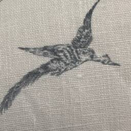 Chivasso Whisperers Garden Luxury Designer Toile Linen Grey Sofa Cushion Pillow Cover - thumbnail 2