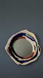 Hand-Tufted Abstract Mirror - One Of A Kind