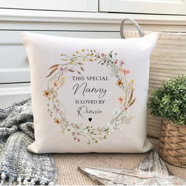 Personalised Nanny Linen Cushion - image 1