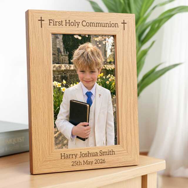 Personalised First Holy Communion Photo Frame Gift - image 1