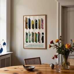 Ski & Snowboard Poster Bundle - Evolution Of Skis & Boards Print Art Sport Wall Decor For Skiers Snowboarders - Set 2 - thumbnail 4