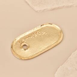 Candle Holder Oval Brass - thumbnail 2