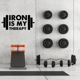 Bodybuilding Wall Gym Vinyl Sticker - Fitness Decor Workout Decal Bodybuild Bodybuilder Quote Decals Bodibuilding Training Sport Murals - thumbnail 1