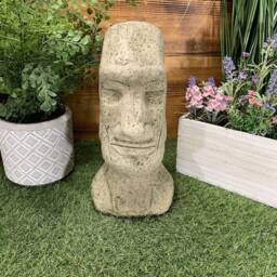 stone Garden Easter Island Head/ Moai/ Tiki Concrete Ornament - thumbnail 2