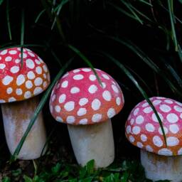 Mushroom Stone Carving, Garden D??cor, Statue, Mushroom, Room Home Christmas Gift, Housewarming - thumbnail 4