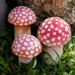 Mushroom Stone Carving, Garden D??cor, Statue, Mushroom, Room Home Christmas Gift, Housewarming - thumbnail 3
