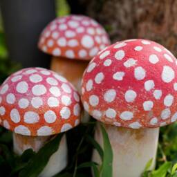 Mushroom Stone Carving, Garden D??cor, Statue, Mushroom, Room Home Christmas Gift, Housewarming - thumbnail 2