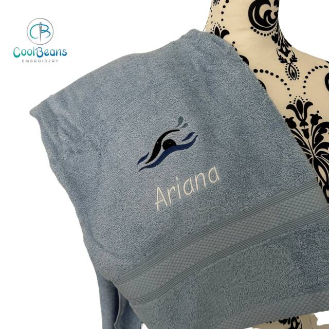 Swim Towel - Personalised Face Cloth/Hand Bath - image 1