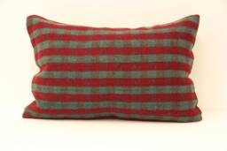 Kilim Lumbar Pillowcover 16x24 Turkish Cushion Hand Made Decorative Throw Pillow Boho 4Kaf-41