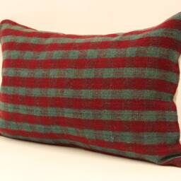 Kilim Lumbar Pillowcover 16x24 Turkish Cushion Hand Made Decorative Throw Pillow Boho 4Kaf-41 - thumbnail 3