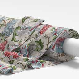 Custom Made William Morris The Cray Paradise Blue Blackout Lining Curtains 3 - thumbnail 3