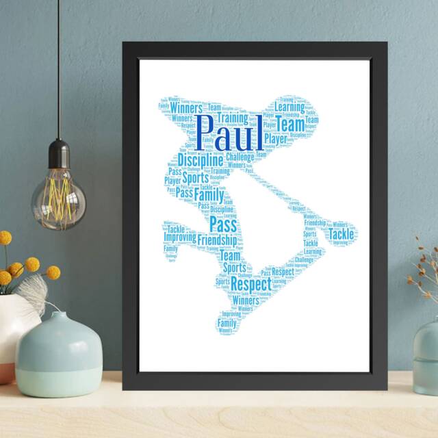 Personalised Scooter Word Art Print, Custom Boy Gift - image 1