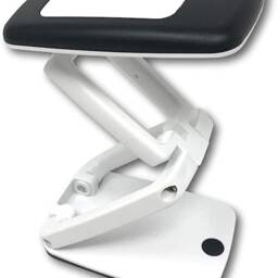 Crafters Dream Compact Desk Lamp - Foldable Black & White Led Battery Operated With X3 Magnifying Lens - thumbnail 2