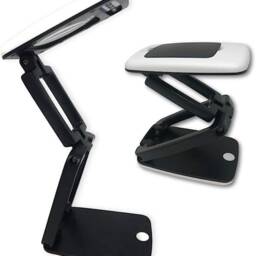 Crafters Dream Compact Desk Lamp - Foldable Black & White Led Battery Operated With X3 Magnifying Lens - thumbnail 4